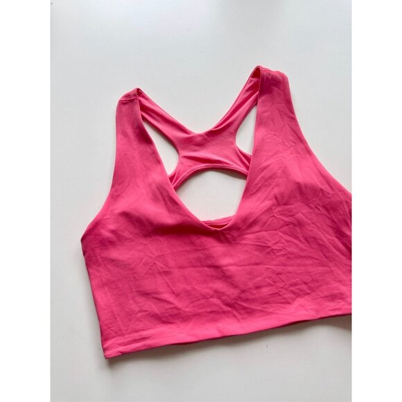 LULULEMON Bend This Scoop And Cross Glaze Pink Sports Bra Tank, Size L/XL - Picture 7 of 15